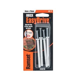 Ramset 6 x 75mm EasyDrive Masonry Anchor - 4 Pack