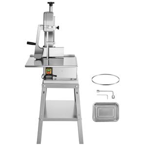 VEVOR 565x515x1422mm Commercial Electric Meat Bone Sawing Machine Silver 1800W Stainless Steel