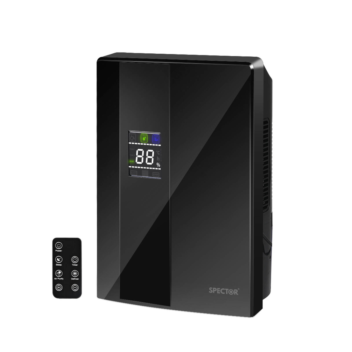 Spector 2.2L 90W Portable Dehumidifier Black - Bunnings Australia