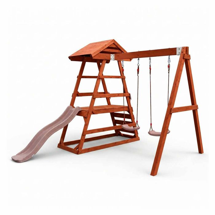 Hide & Seek Kids - Milo Swing Set - Pearl Rose