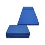 2 x Folding Yoga Blue Mat - Gymnastics Floor Exercise Gym Mat - 180cm*60cm*5cm
