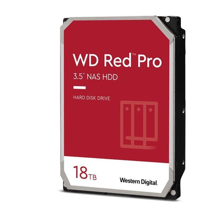 Western Digital WD Red Pro 18TB 3.5' NAS HDD SATA3 7200RPM 512MB Cache 24x7 300TBW ~24-bays NASware 3.0 CMR Tech 5yrs wty