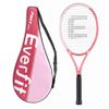Everfit 27 Inch Tennis Racquet Lightweight Pre Strung Racket for Adult Beginner Players Pink