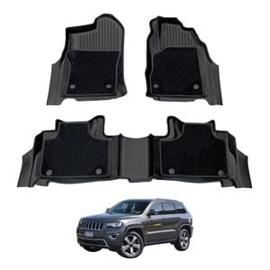 AUSGO Double-Layer Car Floor Mats for Jeep Grand Cherokee WK Series 2010-2021 All-Weather Floor Liners