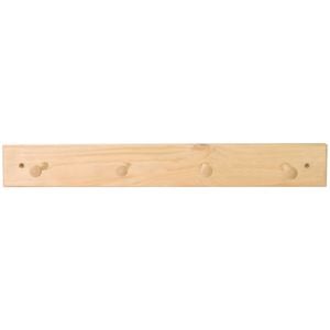 MODE 4 Hooks On Natural Pine Board Hook Rack