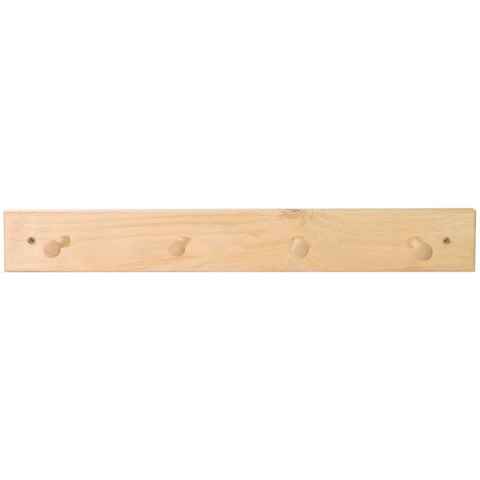 MODE 4 Hooks On Natural Pine Board Hook Rack