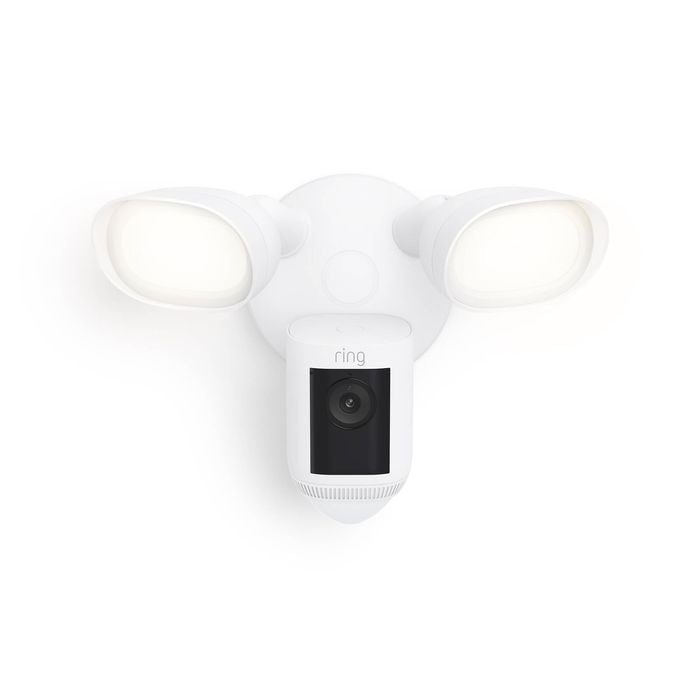 Ring White Wired 2K Floodlight Cam Pro