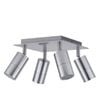 CLA Lighting Exterior Adjustable 4 Head Square Spot Light (Titanium) IP44