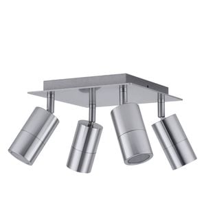 CLA Lighting Exterior Adjustable 4 Head Square Spot Light (Titanium) IP44
