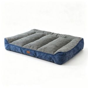 Tedi's 105cm Orthopedic Dog Bed With Removable Washable Cover In Blue