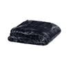Bloomington 375gsm 1 Ply Solid Faux Mink Blanket Queen 200x240 cm Charcoal