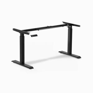 Desky Single Sit Stand Desk Frame - Black