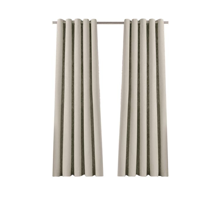 Claremont 120 x 223cm Natural Tahlia Blockout Eyelet Curtain