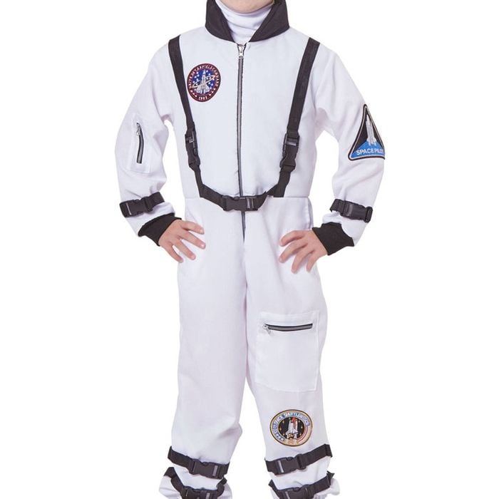 Out Of This World Boys White Space Suit Astronaut Costume - Medium