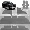 6D Diamond Car Floor Mats for Toyota Fortuner 2015-Current-Ultimate Set-Grey-Outback GT