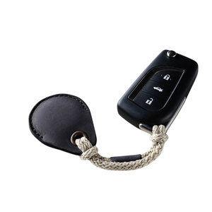 Stylepro Vintage Chic Leather Airtag Case Holder, Black