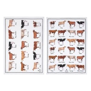 Ashdene Best Breed Dairy Cow Set Of 2 Kitchen Towels