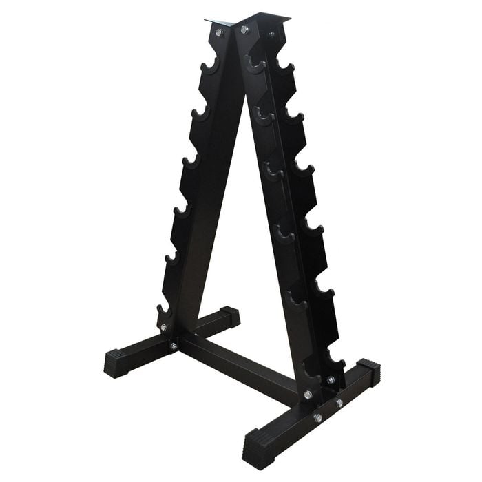6 Pair A Shape Dumbbell Rack Home Gym Dumbbell Weight Storage Tree