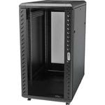 StarTech.com 4-Post 18U Server Rack Cabinet, 19" Data Rack Cabinet for Computer / IT Equipment, Home Network Rack
