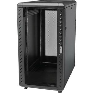 StarTech.com 4-Post 18U Server Rack Cabinet, 19" Data Rack Cabinet for Computer / IT Equipment, Home Network Rack
