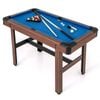Costway Pool Table Snooker Table Billiard Table W/full Accessories Game Table - Blue