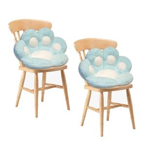 Soga 2x Blue Paw Cushion Lazy Sofa Plush Backseat Pillow Home Decor