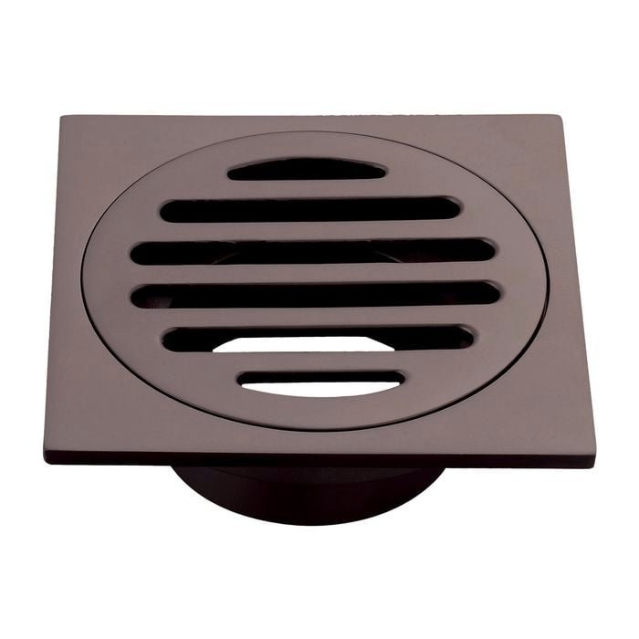 Mondella 80 x 50mm Dark Bronze Square Floor Grate