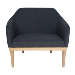 Sk Designer Living | Bojan Occasional Chair | Natural Legs - Dark Grey Fabric
