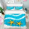 3D Yellow Starfish 228 Bed Pillowcases Quilt King Size