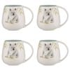 4PK Ashdene Bush Buddies Koala Snuggle 500ml Mug - White
