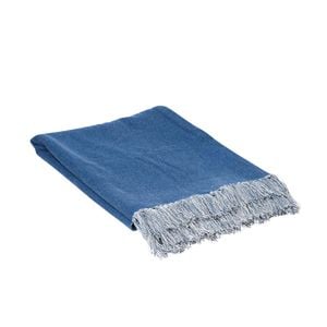 J.Elliot Idris Cotton Throw Santorini Blue Home