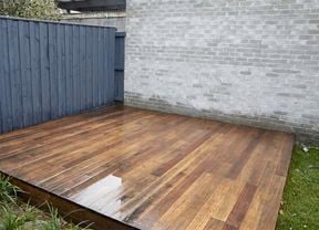 DIY Step Image - How to clean a deck. Blob storage upload.