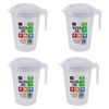 Digitel 4pcs Clear Water Jug Cold Drink Set Colour Bpa Free With Lid 1.6l Plastic