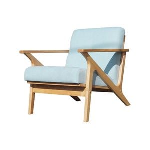 Bismark Mint and Oak Arm Chair