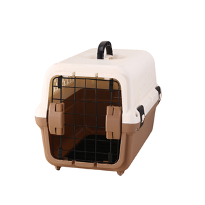 Yes4pets Small Portable Pet Carrier With Tray-brown