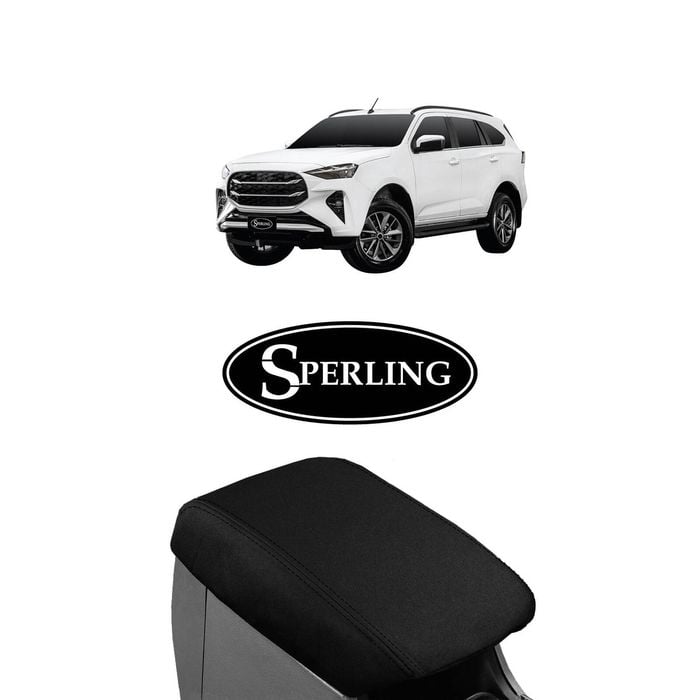 For Isuzu Mu-x 2021-on Sperling Custom Black Neoprene Car Centre Console Cover