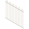 ProtectorAl 0350-1200W x 1200H Surfmist Loop Top Pool Fence Panel Raked 16-30º