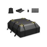 Costway 595L Car Roof Bag Waterproof Rooftop Cargo Carrier w/Non-slip Mat Storage Bag Coded Lock