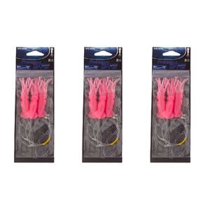3x Wilson Rigged to Jig Rig 3 Hook Squid Style Jig Fully UV Active - Colour #4