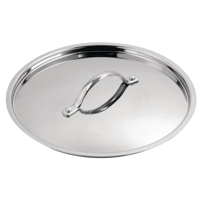 Vogue Stew Pan Lid Tri-wall Stainless Steel & Aluminium 240mm Cookware