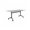 Olg Modulus Flip Table Full Black Frame White Top L1800mm X W750mm