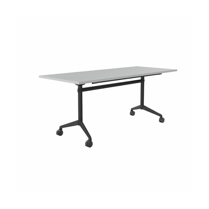 Olg Modulus Flip Table Full Black Frame White Top L1800mm X W750mm