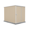 Absco Sheds 1.52 x 2.26 x 1.80m Classic Cream Basic Single Door Garden Shed