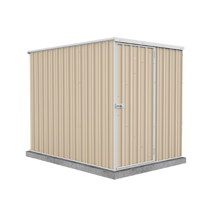 Absco Sheds 1.52 x 2.26 x 1.80m Classic Cream Basic Single Door Garden Shed
