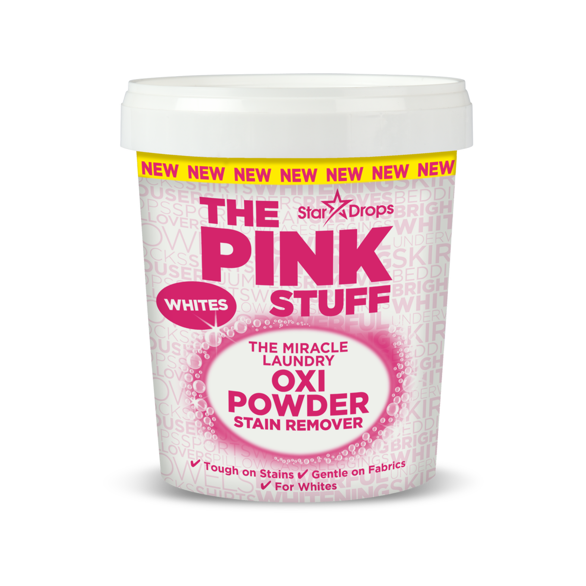 The Pink Stuff 1kg Miracle Laundry Oxi Powder Stain Remover Whites