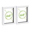 Nicola Spring Acrylic 3d Box Photo Frames - 6" X 8" - Pack Of 2