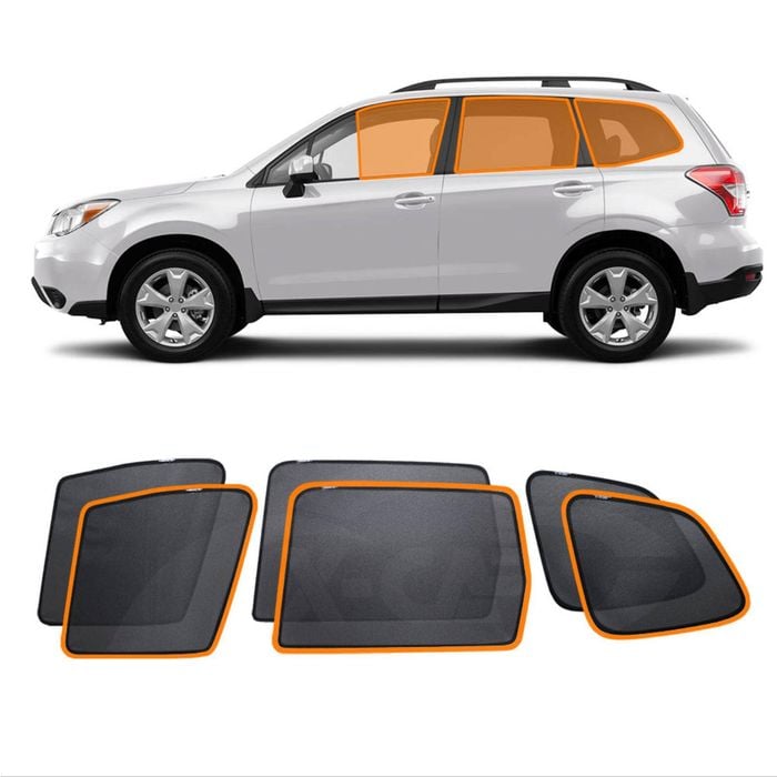 Subaru Forester 2012-2018 Car Window Blind Sun Shade Mesh 6 Pcs Whole Set Front Rear