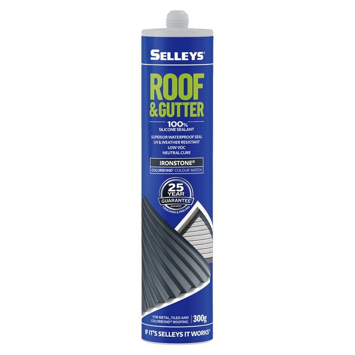 Selleys 300g Ironstone Roof And Gutter Silicone Waterproof Sealant