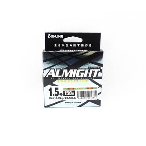 Sunline Almight x5 150m Olive Sinking Braid Fishing Line 22.5lb