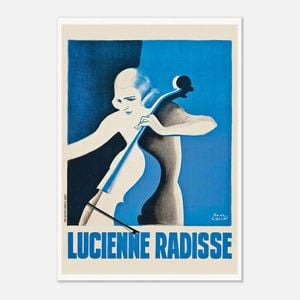 Galrie Lucienne Radisse Vintage Art Deco Poster by Paul Colin Timeless Elegance, Poster Only, A0 84 x 119cm (33 X 47inch)